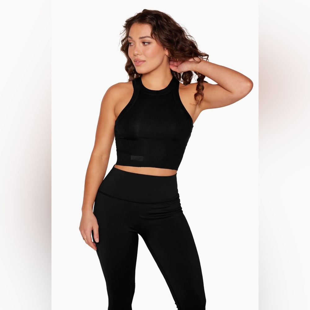 Set Active Ribbed Modal Racer Tank